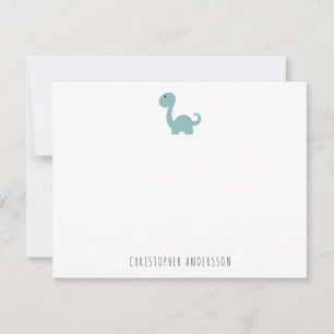 Carte De Correspondance Cute Dinosaur enfant personnalisé