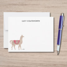 Cute Llama Personnalisé Boho Animal Artwork