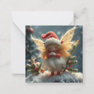 Carte De Correspondance Cute velouté noël Fée