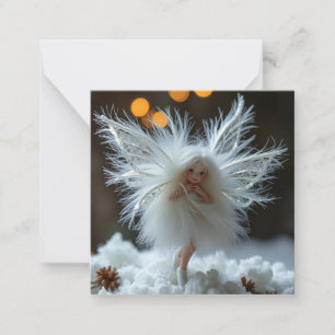 Carte De Correspondance Cute velouté noël Fée