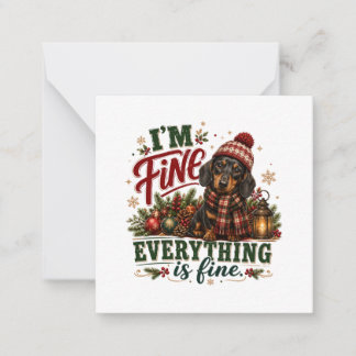 Carte De Correspondance Dachshund tout va bien