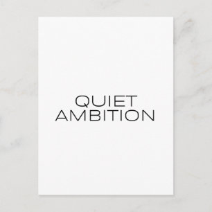 Carte de correspondance d'ambition silencieuse pro
