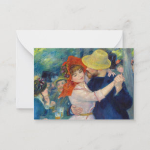 Carte De Correspondance Danse à Bougival, 1883 par Pierre-Auguste Renoir