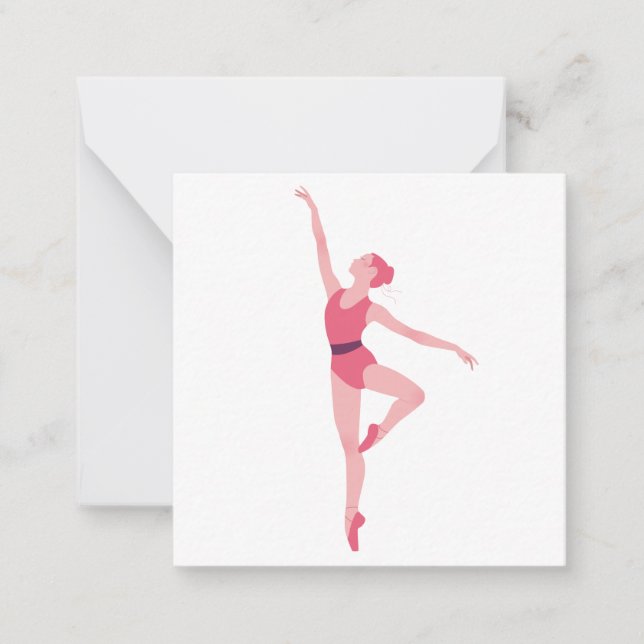 Carte De Correspondance Danse ballerine (Devant)
