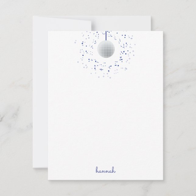 Carte De Correspondance Danse Disco Ball (Devant)