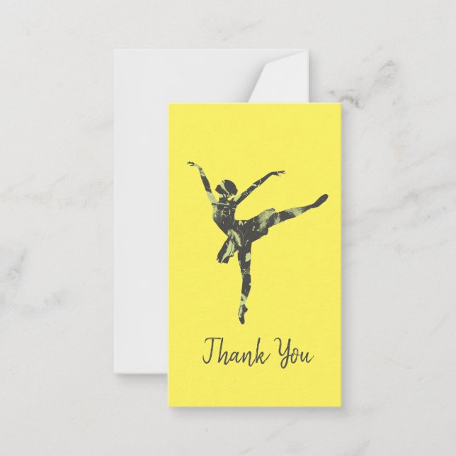 Carte De Correspondance Danseur de ballet moderne danse moderne (Devant)