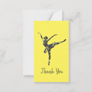 Carte De Correspondance Danseur de ballet moderne danse moderne
