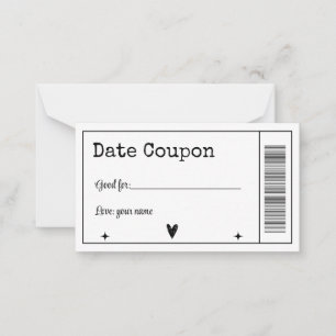 Carte De Correspondance Date coupon