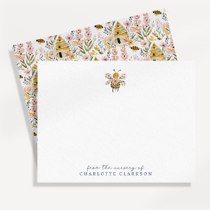 Carte de correspondance de pépinière de abeille fl