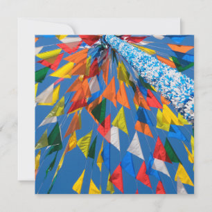 Carte De Correspondance Décoration du drapeau triangulaire