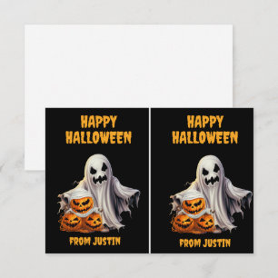 Carte De Correspondance Déplaisant Ghost Jack O' Lanterns Salle de classe 
