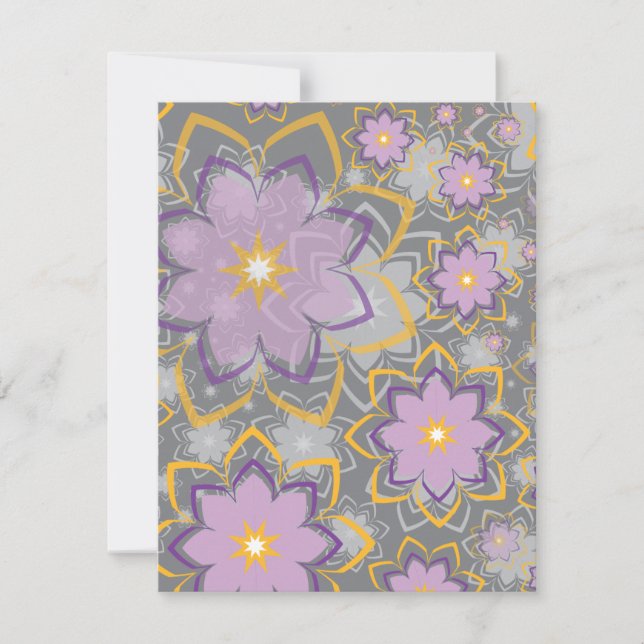 Carte De Correspondance Design floral 10 (Devant)