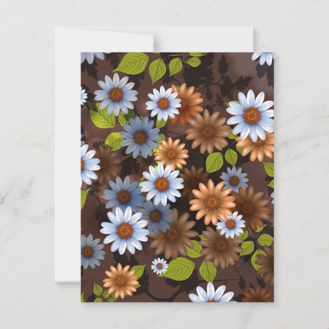 Carte De Correspondance Design floral 2 (Devant)