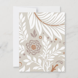 Carte De Correspondance Design floral 25