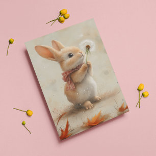 Carte De Correspondance Désolé pour votre perte, lapin avec pissenlit