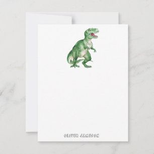 Carte De Correspondance Dinosaure de garçon