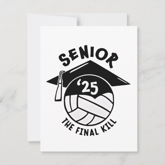 Carte De Correspondance Diplôme supérieur de volley-ball 2025 (Devant)