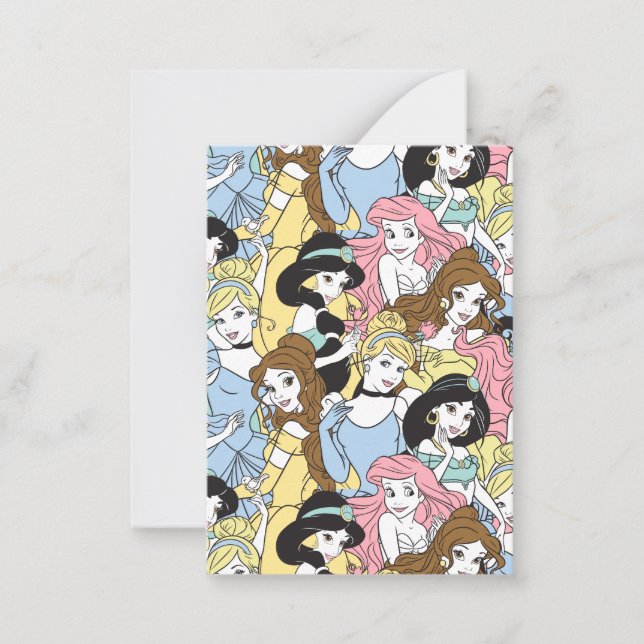 Carte De Correspondance Disney Princess Pattern Valentine (Devant)