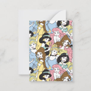 Carte De Correspondance Disney Princesse Motif Saint-Valentin