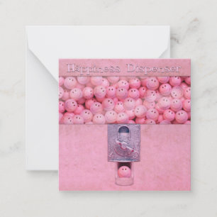 Carte De Correspondance Distributeur de Bonheur de la machine à balles de 