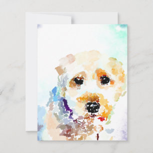 Carte De Correspondance Dog de Terrier Terrier à revêtement souple