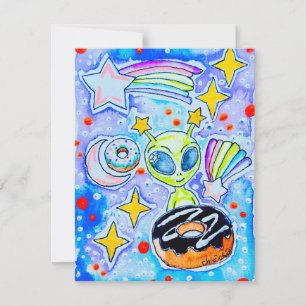Carte De Correspondance Donut extraterrestre