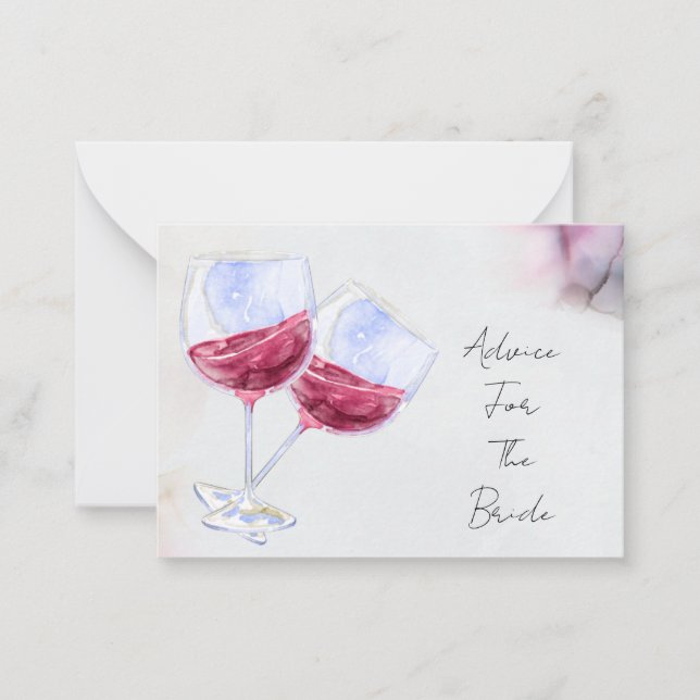 Carte De Correspondance Douche pour mariée (Devant)