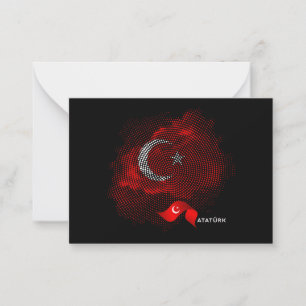 Carte De Correspondance Drapeau de la Turquie