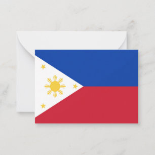 Carte De Correspondance drapeau des Philippines