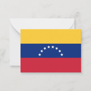 Carte De Correspondance Drapeau du Venezuela