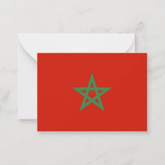 Carte De Correspondance drapeau marocain