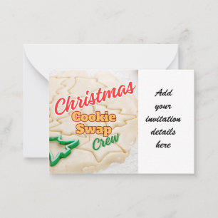 Carte De Correspondance Échange de cookies - Découpe Conception de cookies