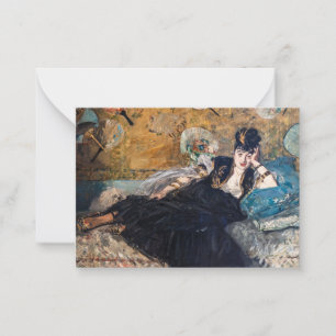 Carte De Correspondance Edouard Manet - Lady avec fans