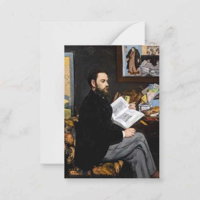 Carte De Correspondance Edouard Manet - Portrait d'Emile Zola (Devant)