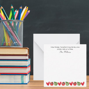 Carte De Correspondance Edu-Notes : Transformer les esprits, Remerciement