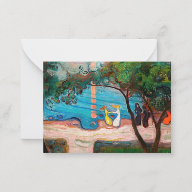 Carte De Correspondance Edvard Munch - Danse sur la plage (Devant)