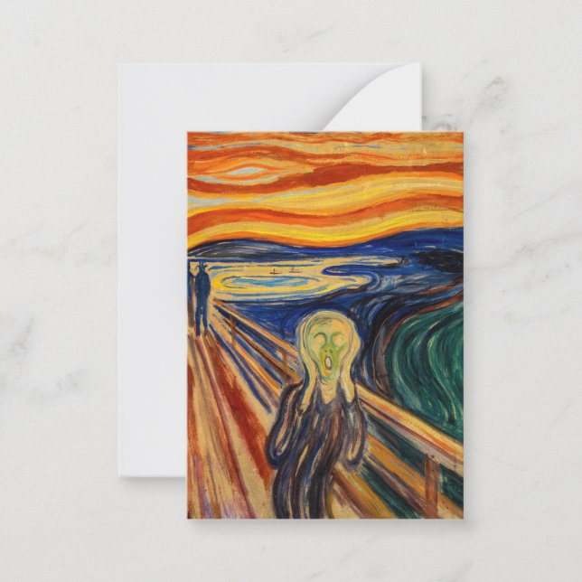 Carte De Correspondance Edvard Munch - Le cri 1910 (Devant)