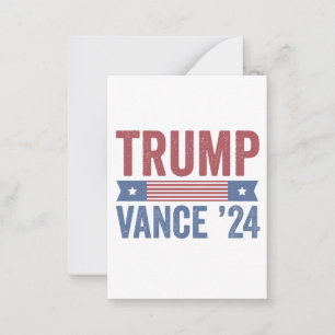 Carte De Correspondance Élection Trump Vance Doudou de Noël
