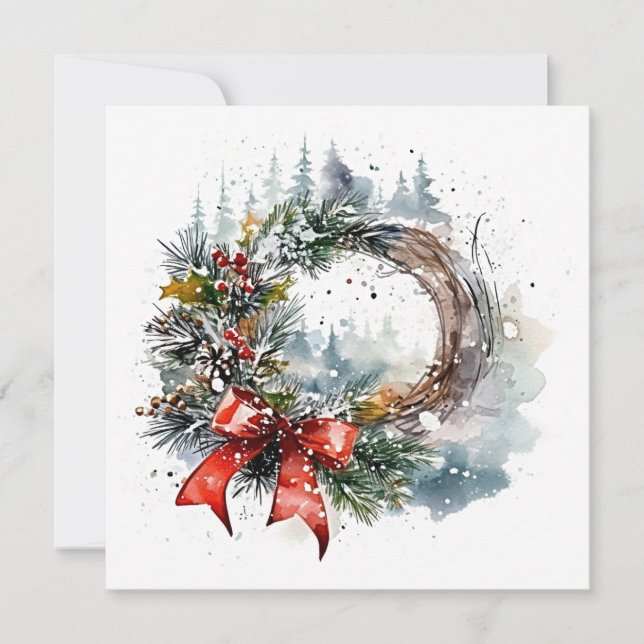Carte De Correspondance "Élégance de Noël" (Devant)