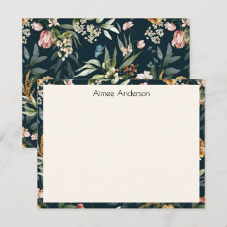 Carte De Correspondance Elegant 1600s Dutch Vintage Floral Pattern Frame