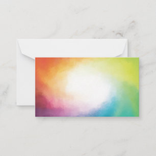 Carte De Correspondance Elégant coloré moderne Abstrait d'oeuvres d'art te
