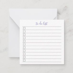 Carte De Correspondance Élégant Élégant Design Chic Liste À Faire Script D