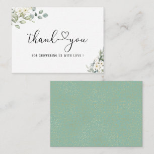 Carte De Correspondance Elégant Eucalyptus Feuille Green Note Card