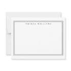 Élégant minimaliste noir deux bordures