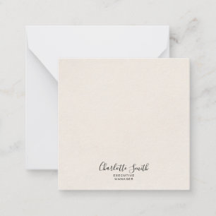 Carte De Correspondance Élégant minimaliste professionnel classique