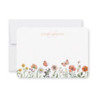 Élégant Monogramme Aquarelle Fleur sauvage Floral