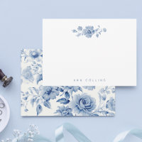 Elégant Pastel Blue Watercolor Roses