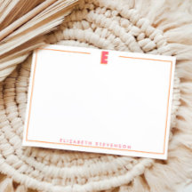 Elegant Personalized Monogram 3D Letter E Initial