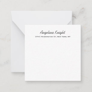 Carte De Correspondance Élégant stylé tendance unique écriture manuscrite 