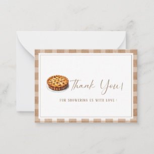 Carte De Correspondance Elégante aquarelleCutie tarte est sur le chemin Ba